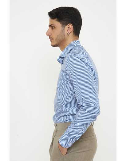 camicia rigata regular...