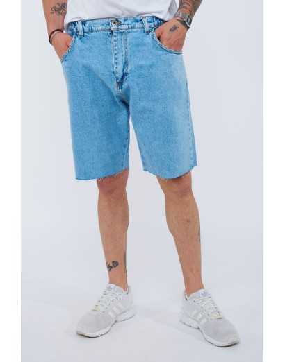 Bermuda denim blue sfrangiato