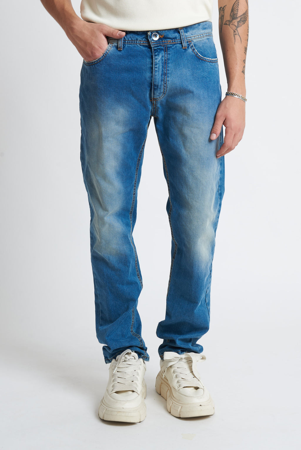 Jeans regular vita bassa
