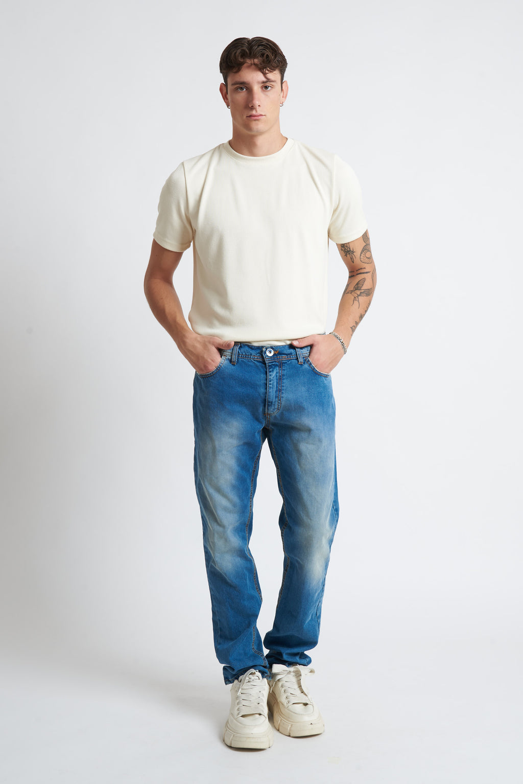 Jeans regular vita bassa