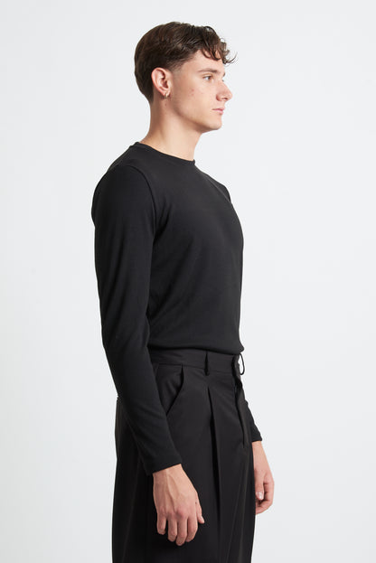 T-shirt m/lunga viscosa regular