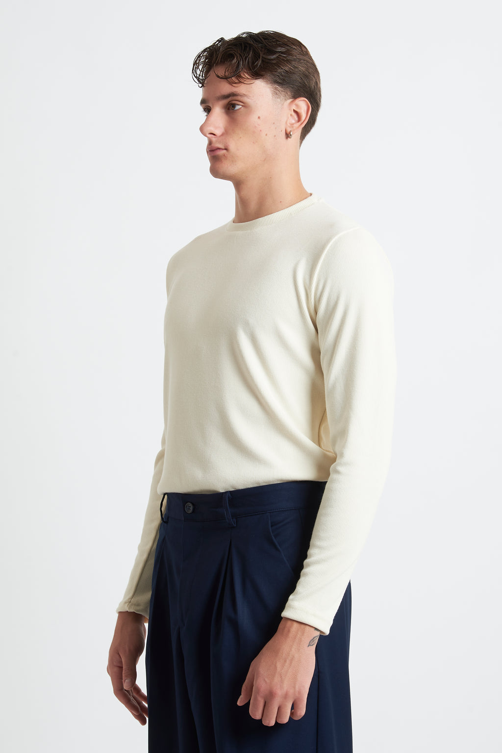 T-shirt m/lunga viscosa regular