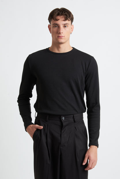 T-shirt m/lunga viscosa regular