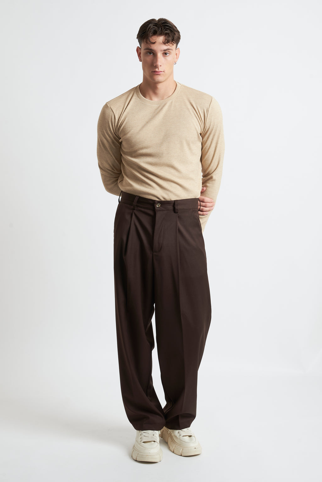 T-shirt m/lunga viscosa regular