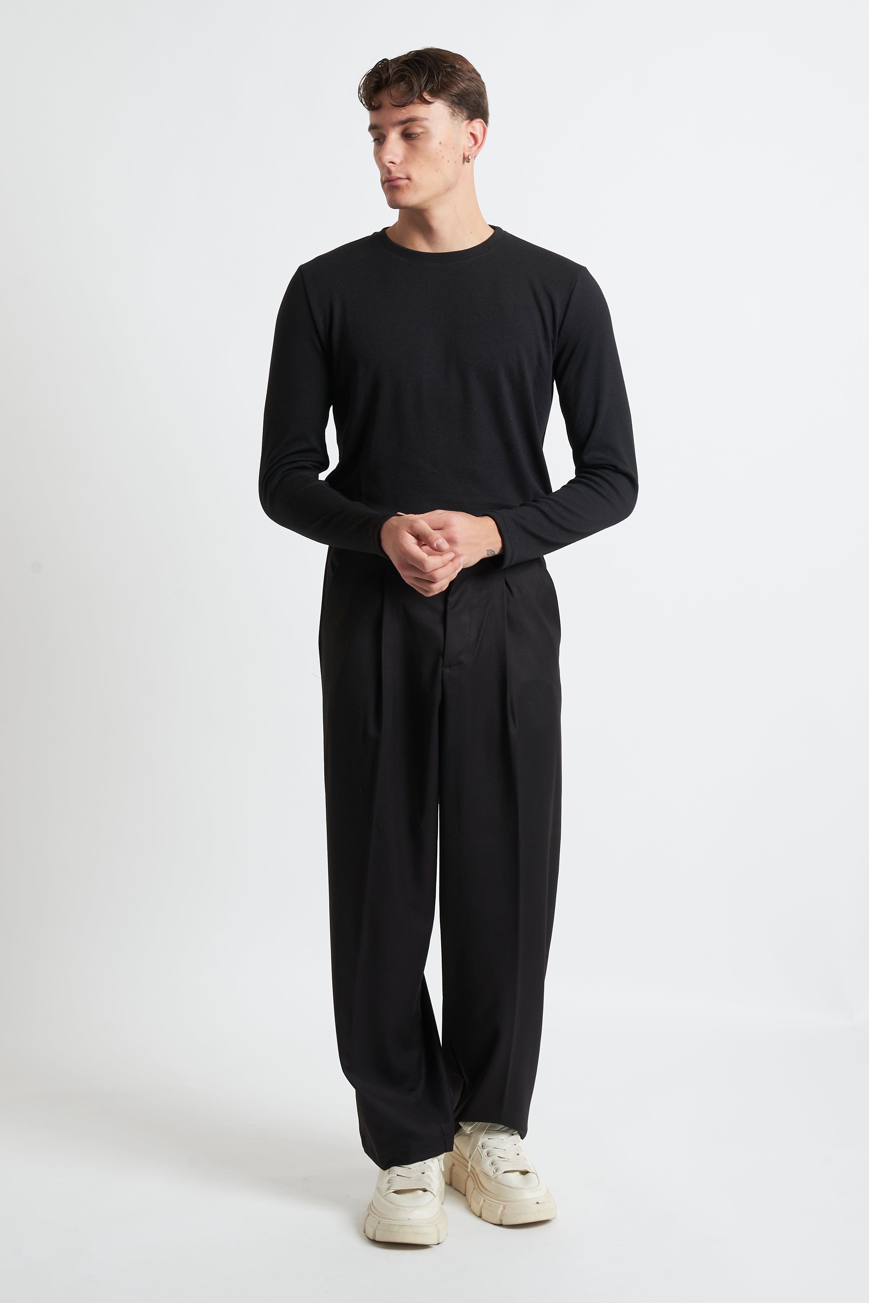 T-shirt m/lunga viscosa regular