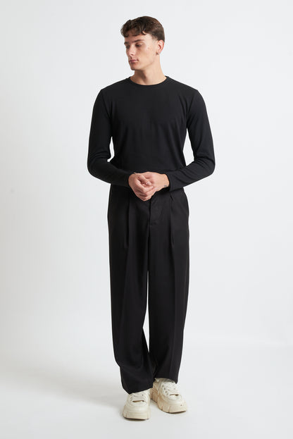 T-shirt m/lunga viscosa regular