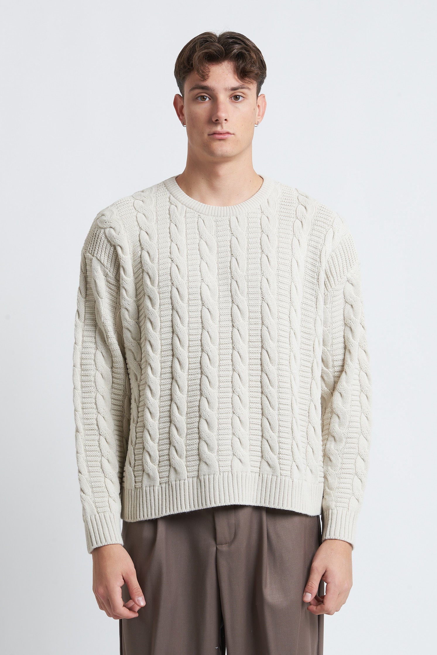 Maglione in lana girocollo