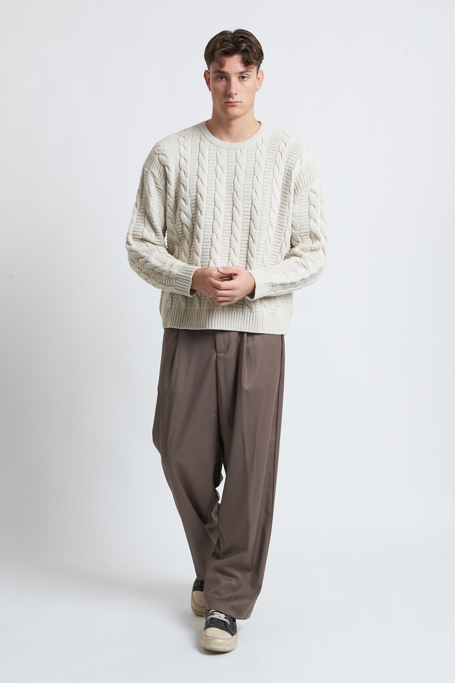 Maglione in lana girocollo