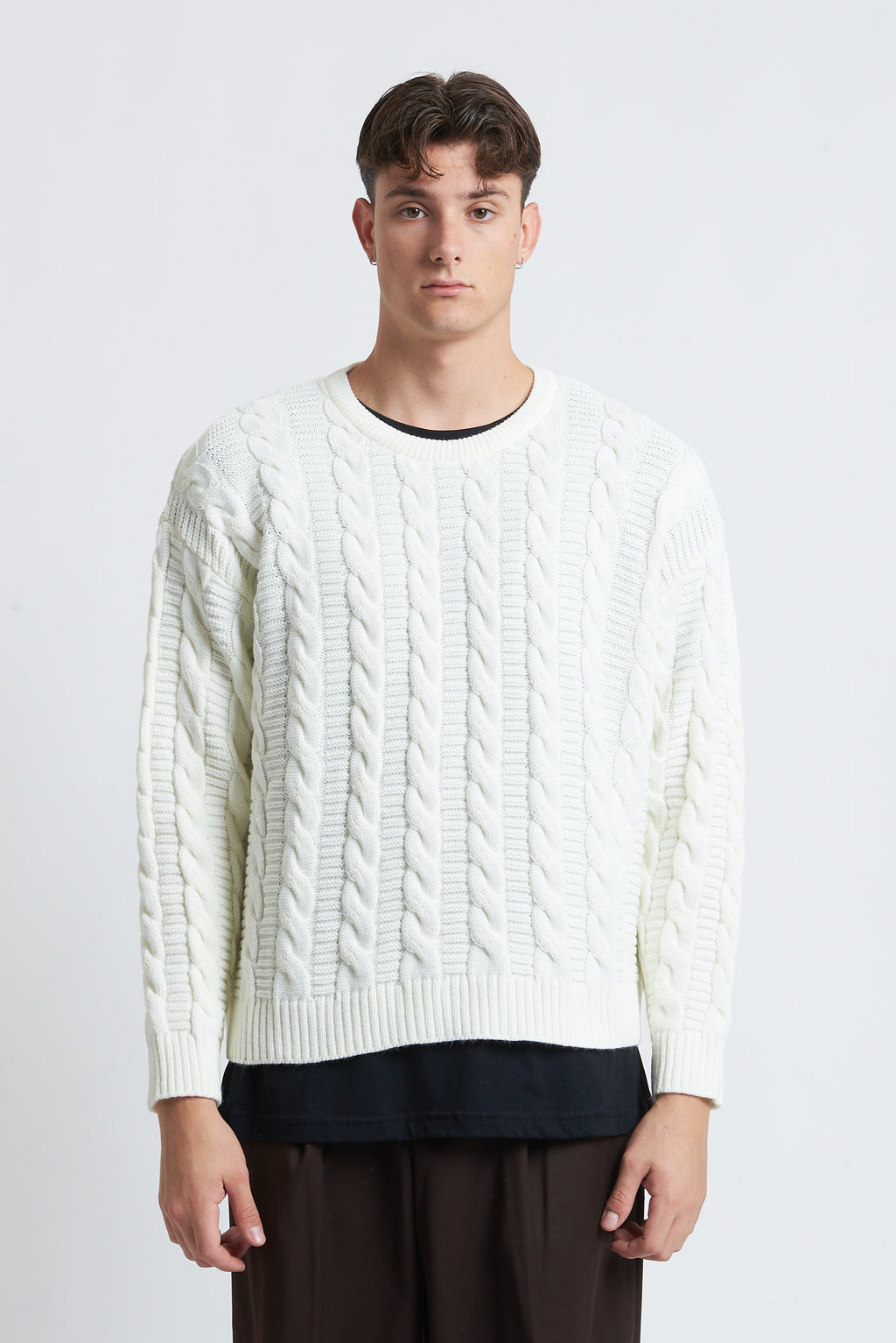 Maglione in lana girocollo