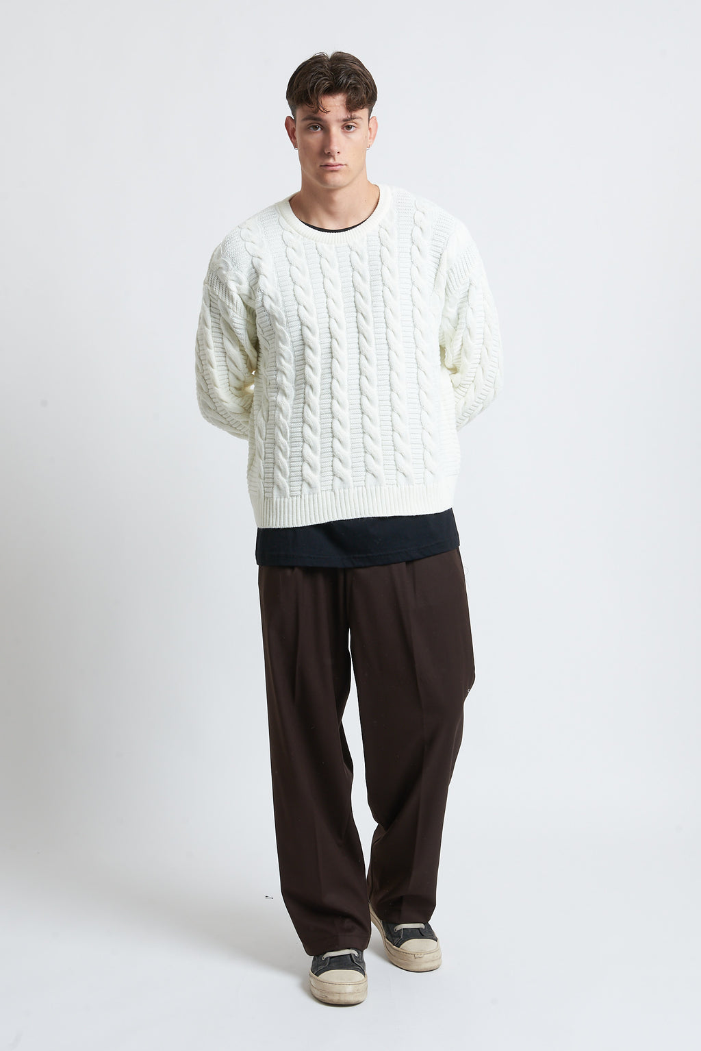 Maglione in lana girocollo