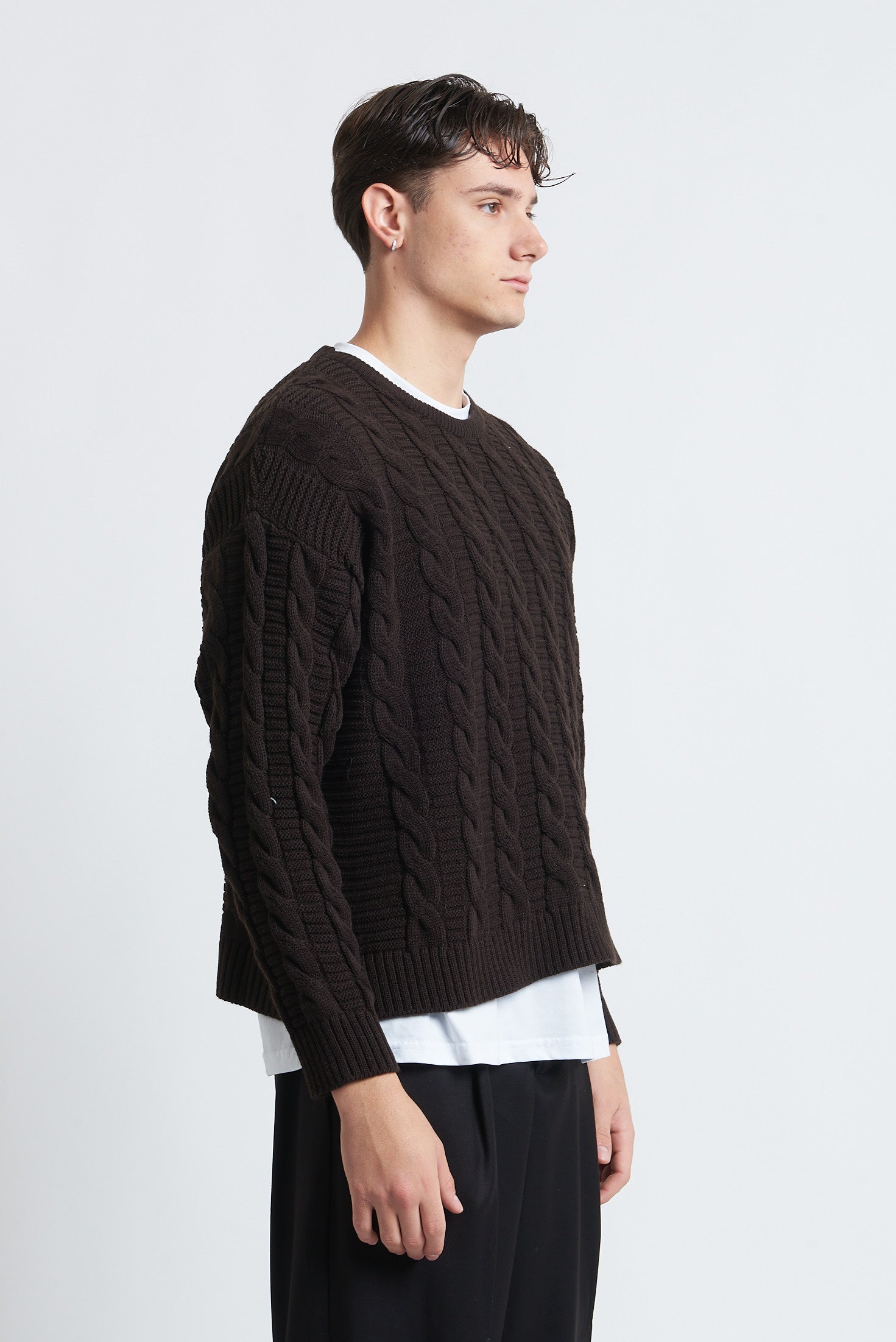 Maglione in lana girocollo