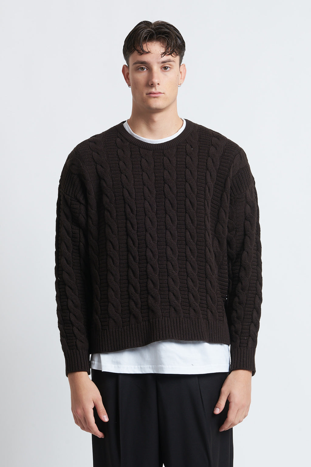 Maglione in lana girocollo