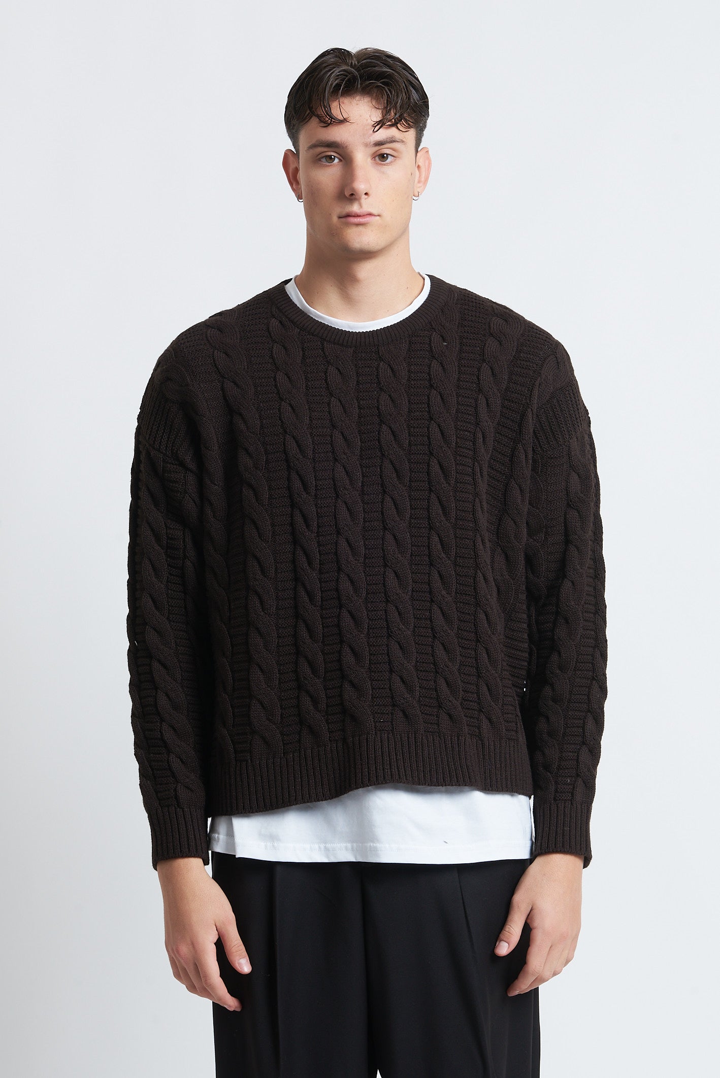 Maglione in lana girocollo