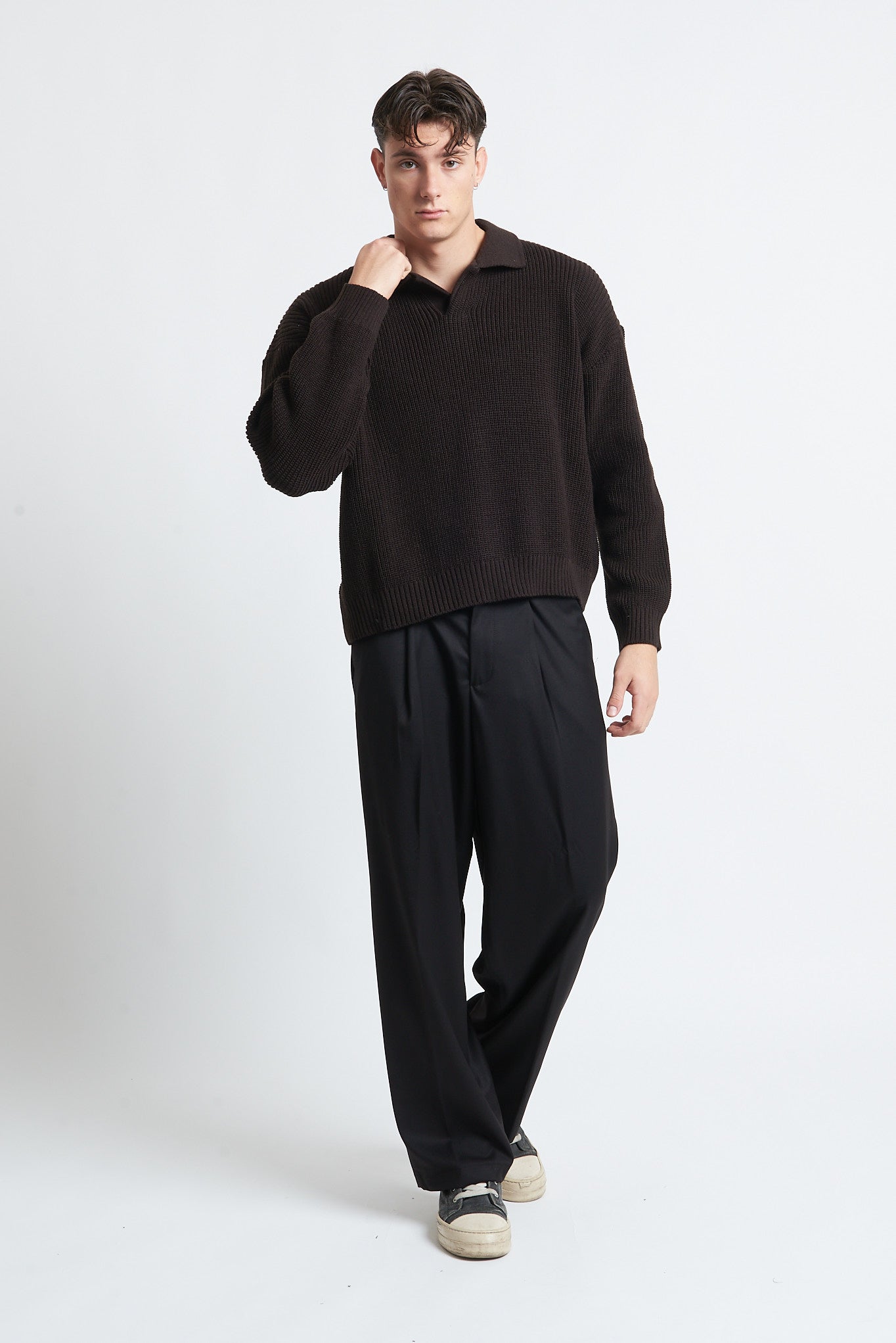 Maglione in lana girocollo