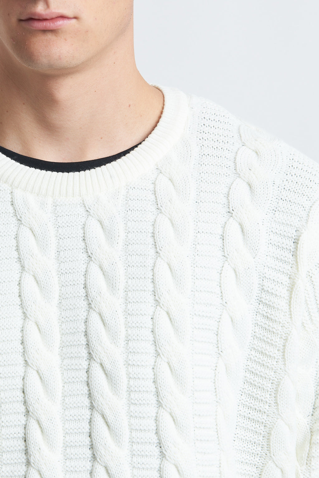 Maglione in lana girocollo