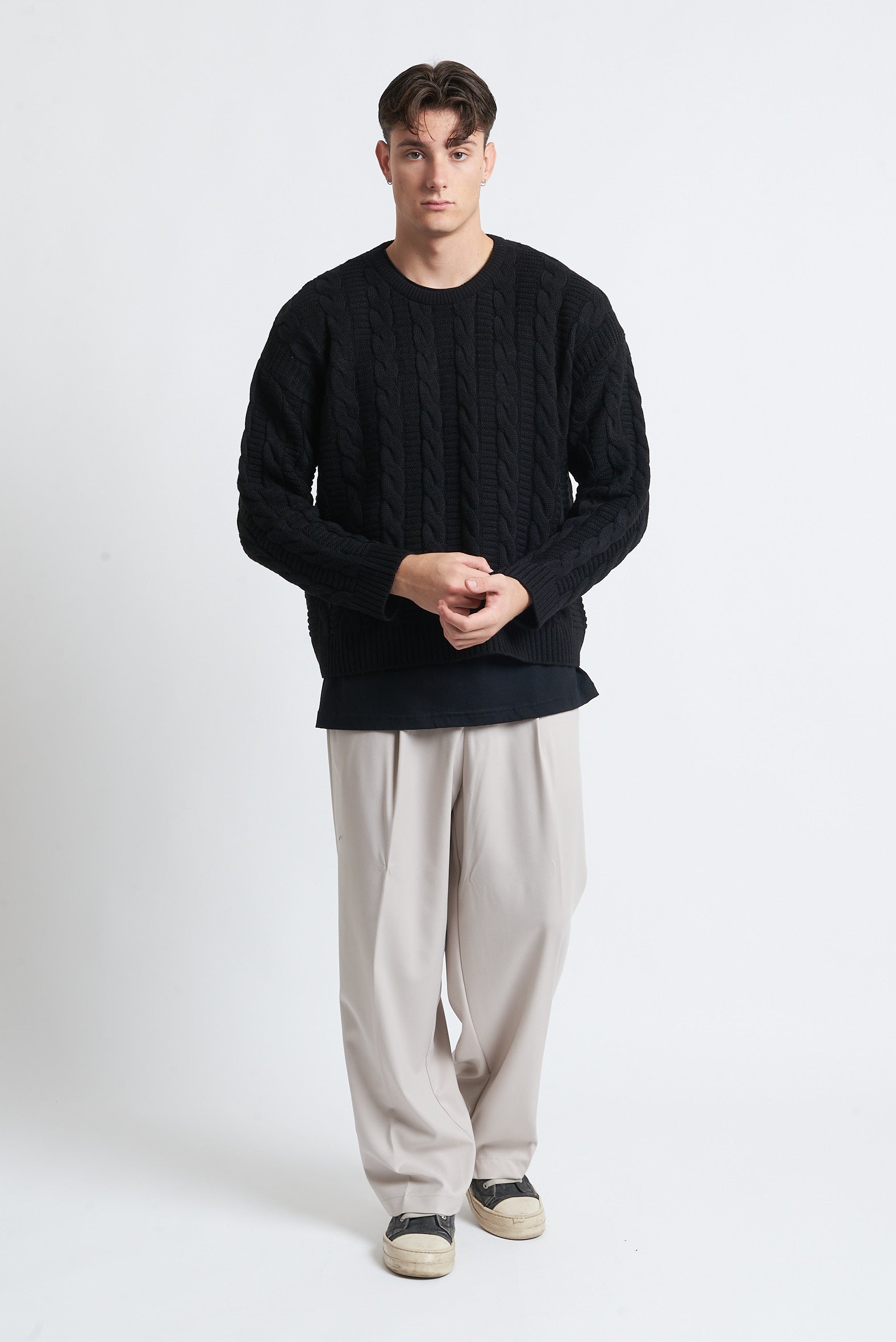 Maglione in lana girocollo