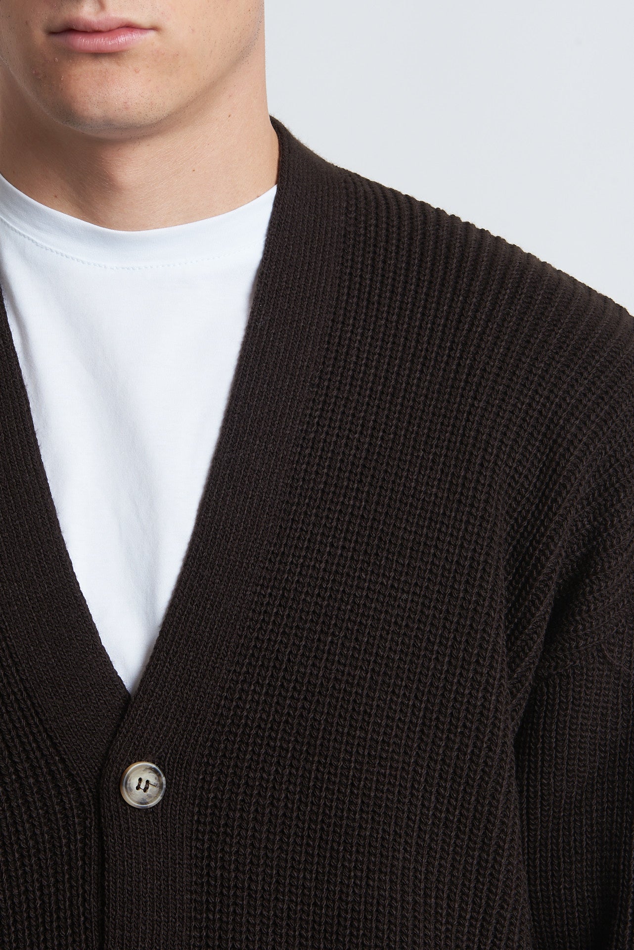 Cardigan bottoni in lana