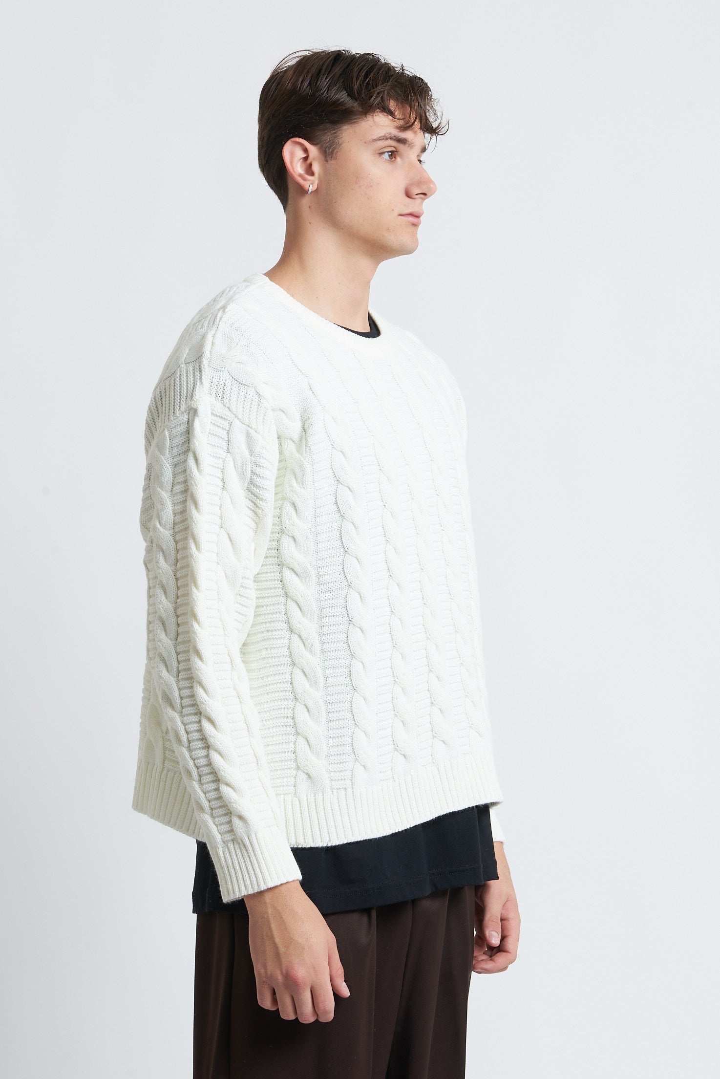 Maglione in lana girocollo