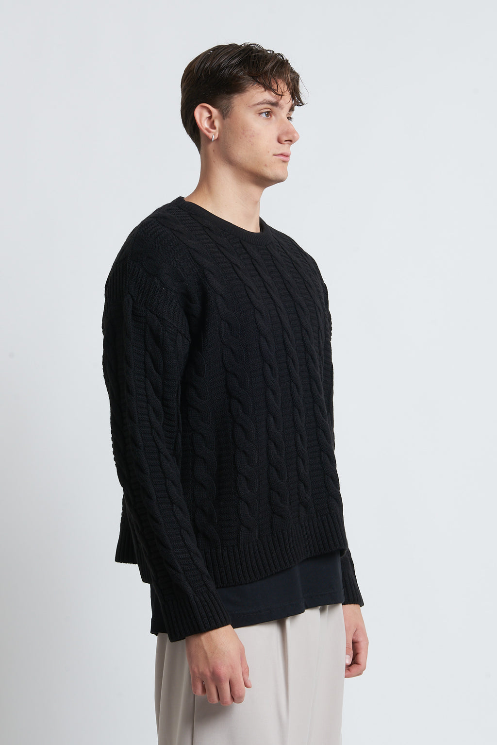 Maglione in lana girocollo