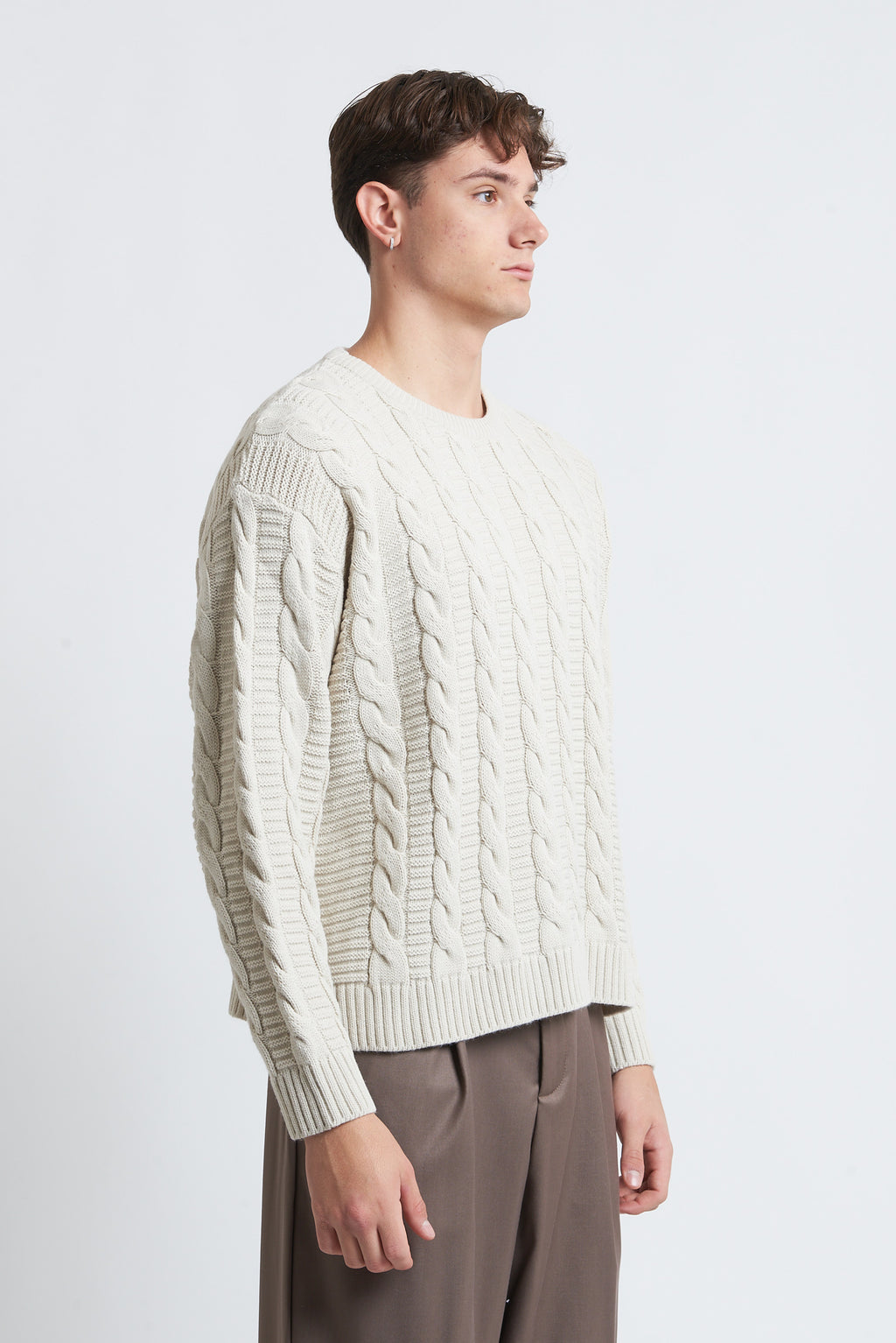 Maglione in lana girocollo