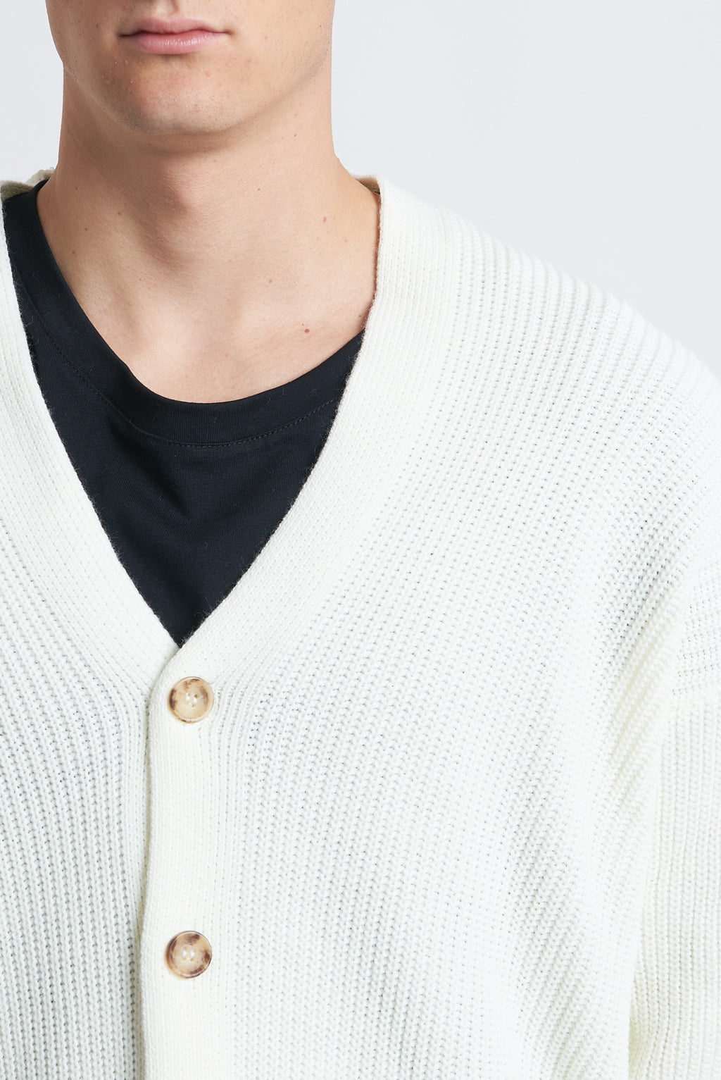 Cardigan bottoni in lana