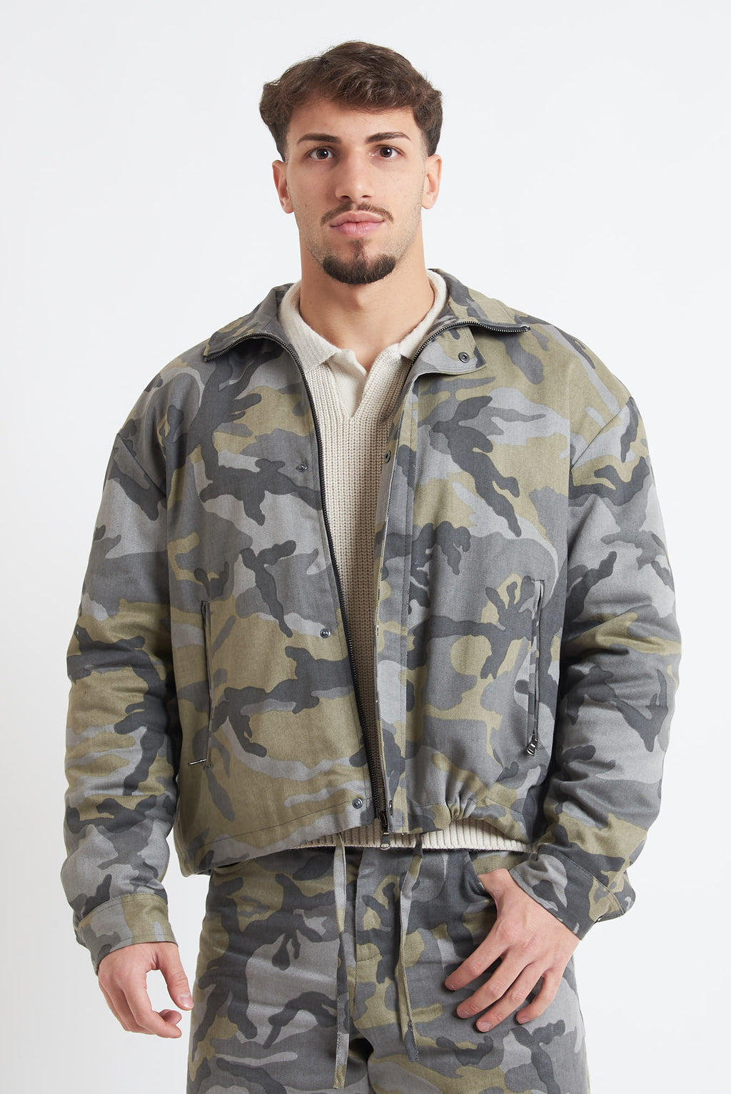 Giubbino mimetico imbottito