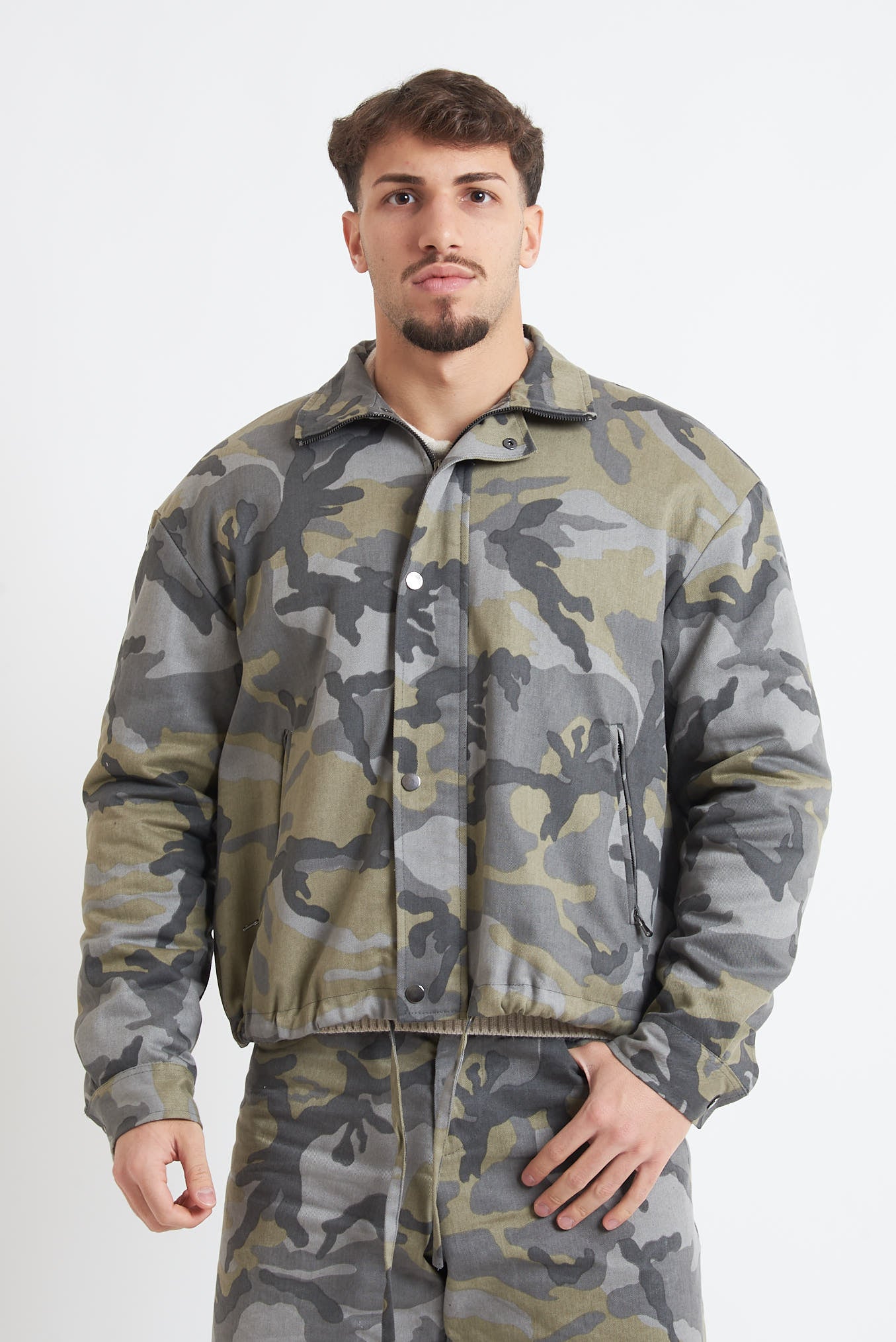 Giubbino mimetico imbottito