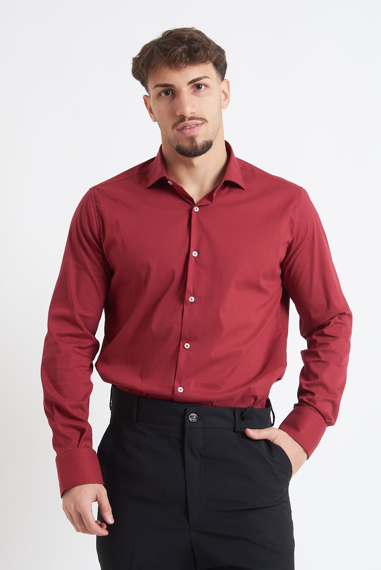 Camicia unita regular