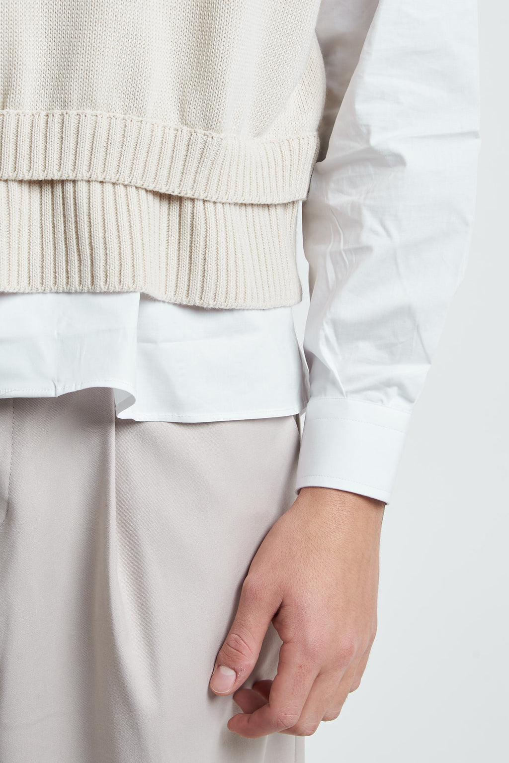 Gilet in lana cropped