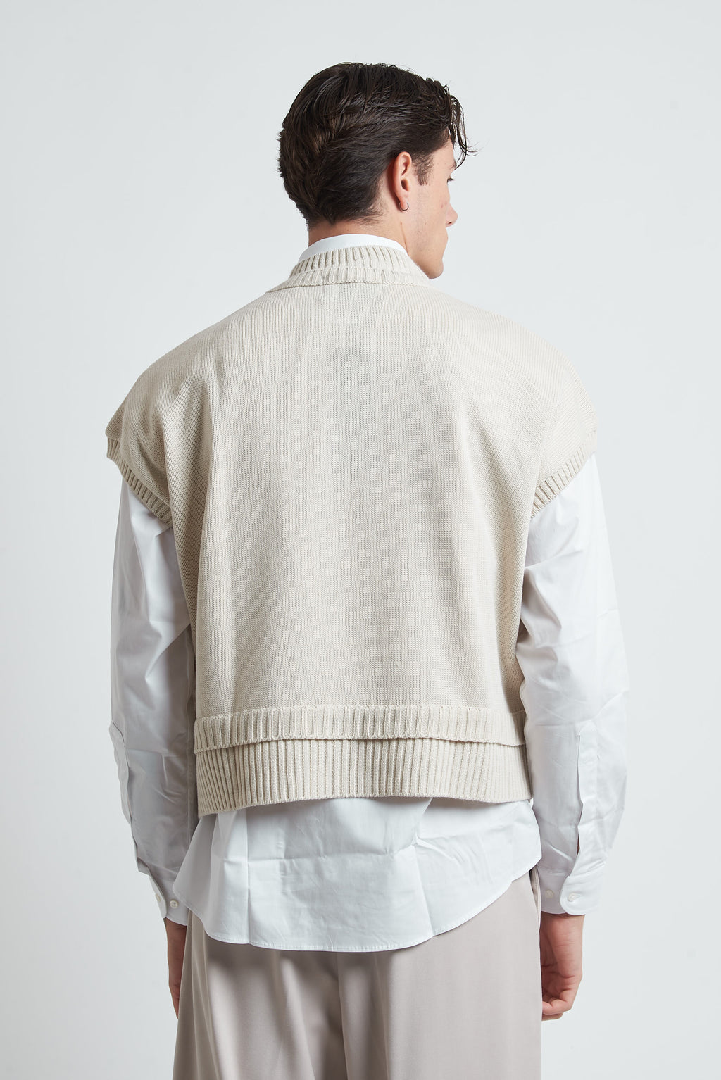 Gilet in lana cropped