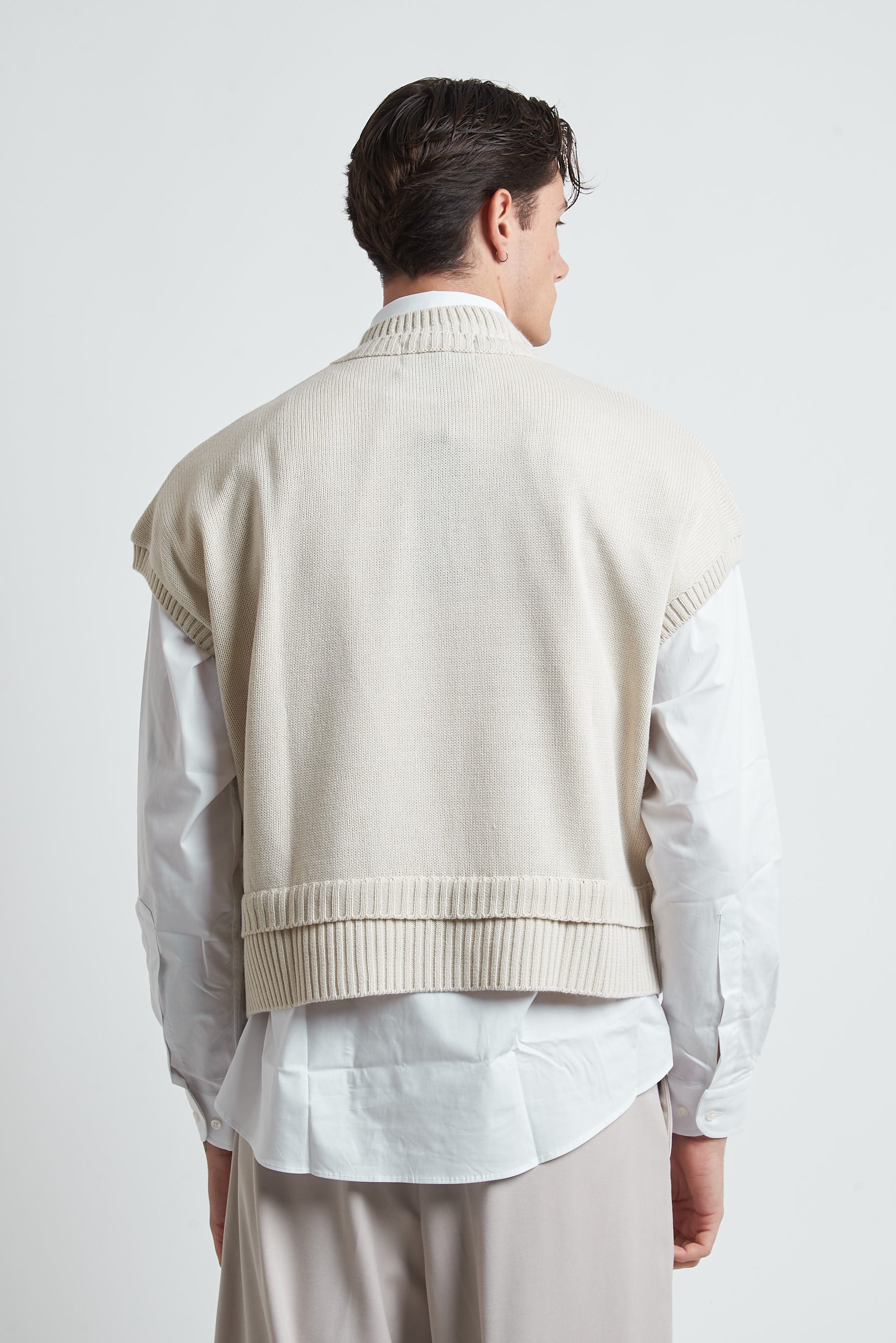 Gilet in lana cropped