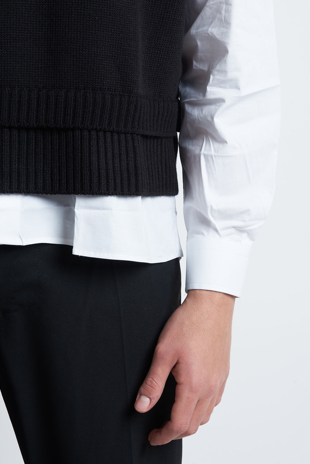 Gilet in lana cropped