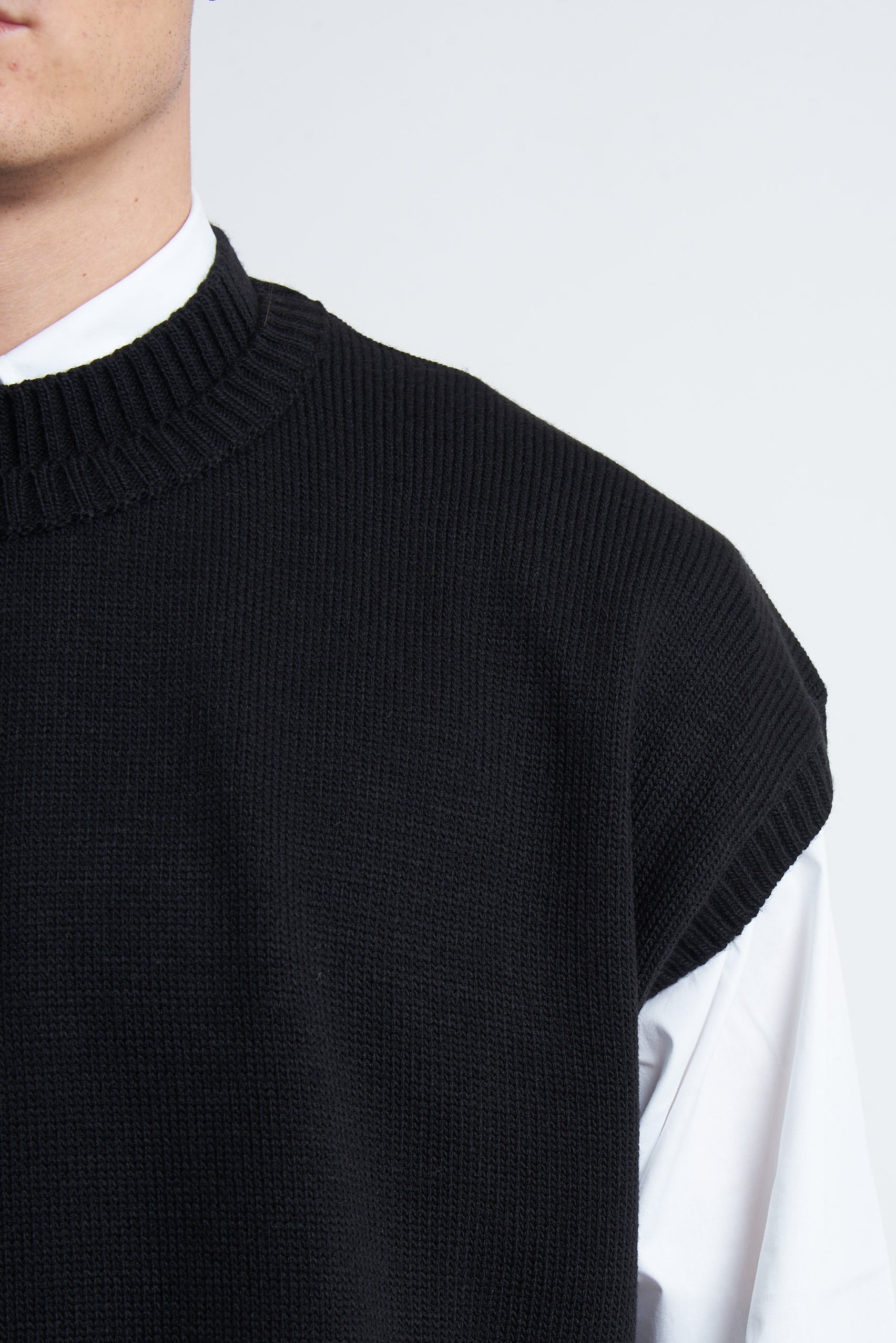 Gilet in lana cropped