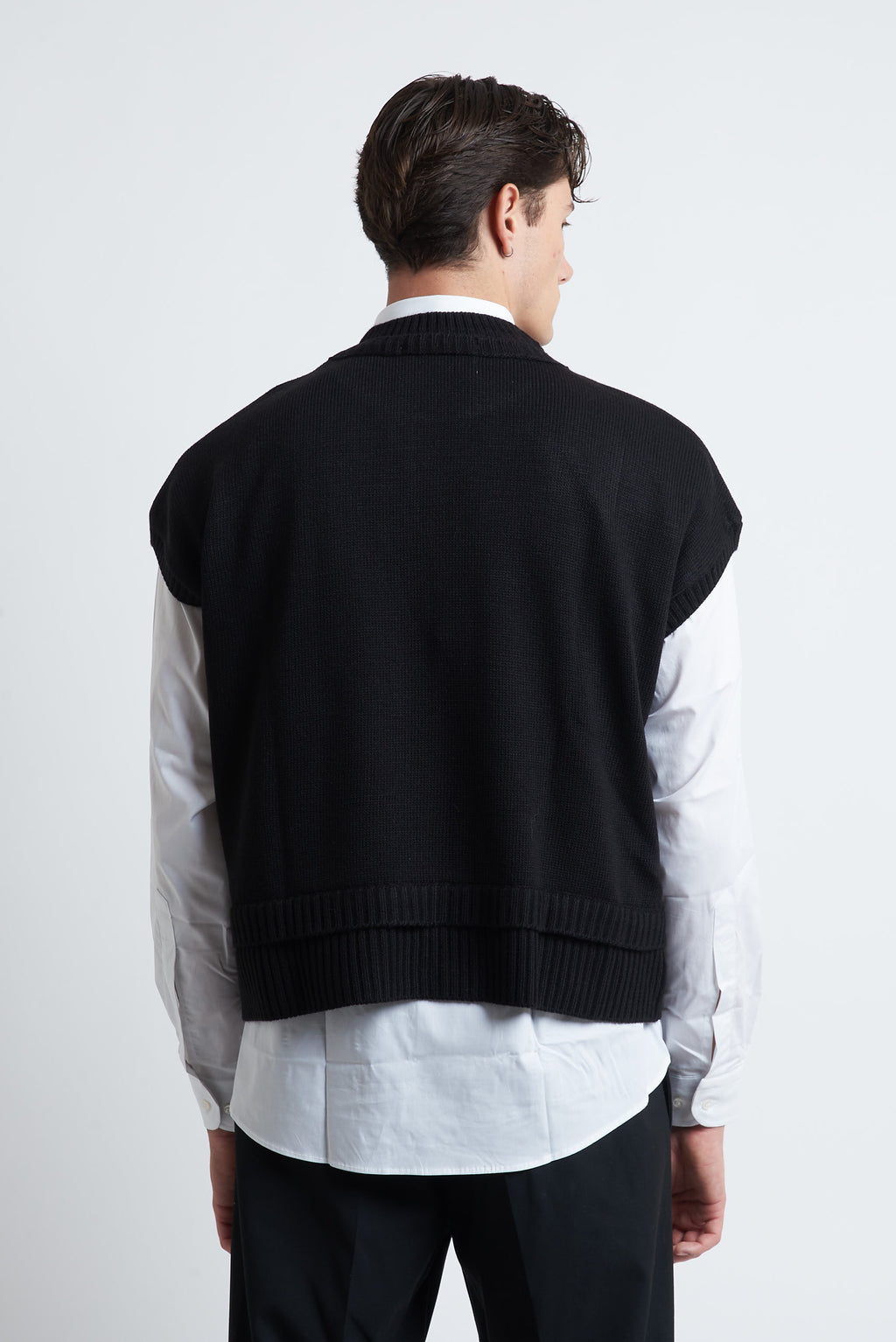 Gilet in lana cropped