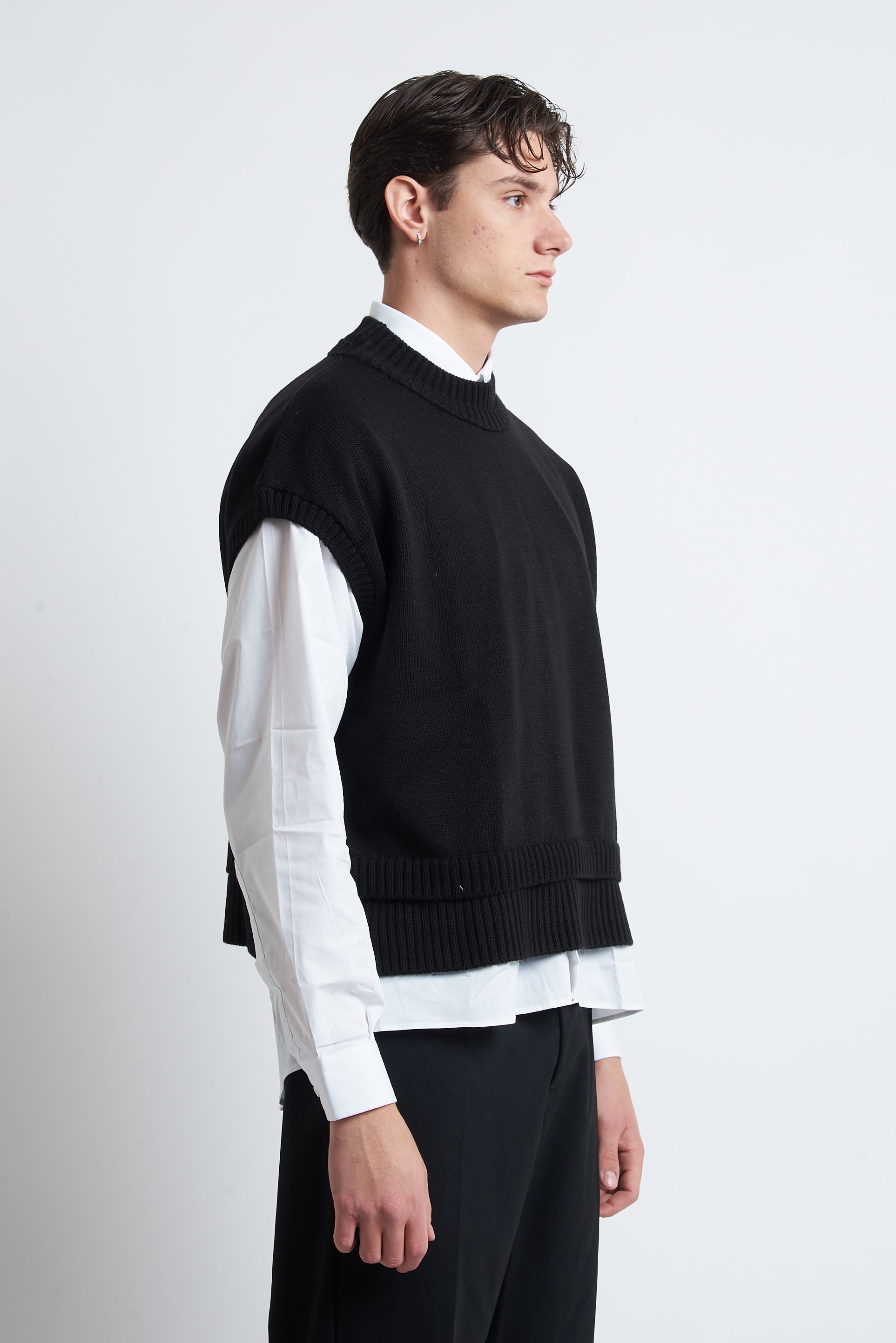 Gilet in lana cropped