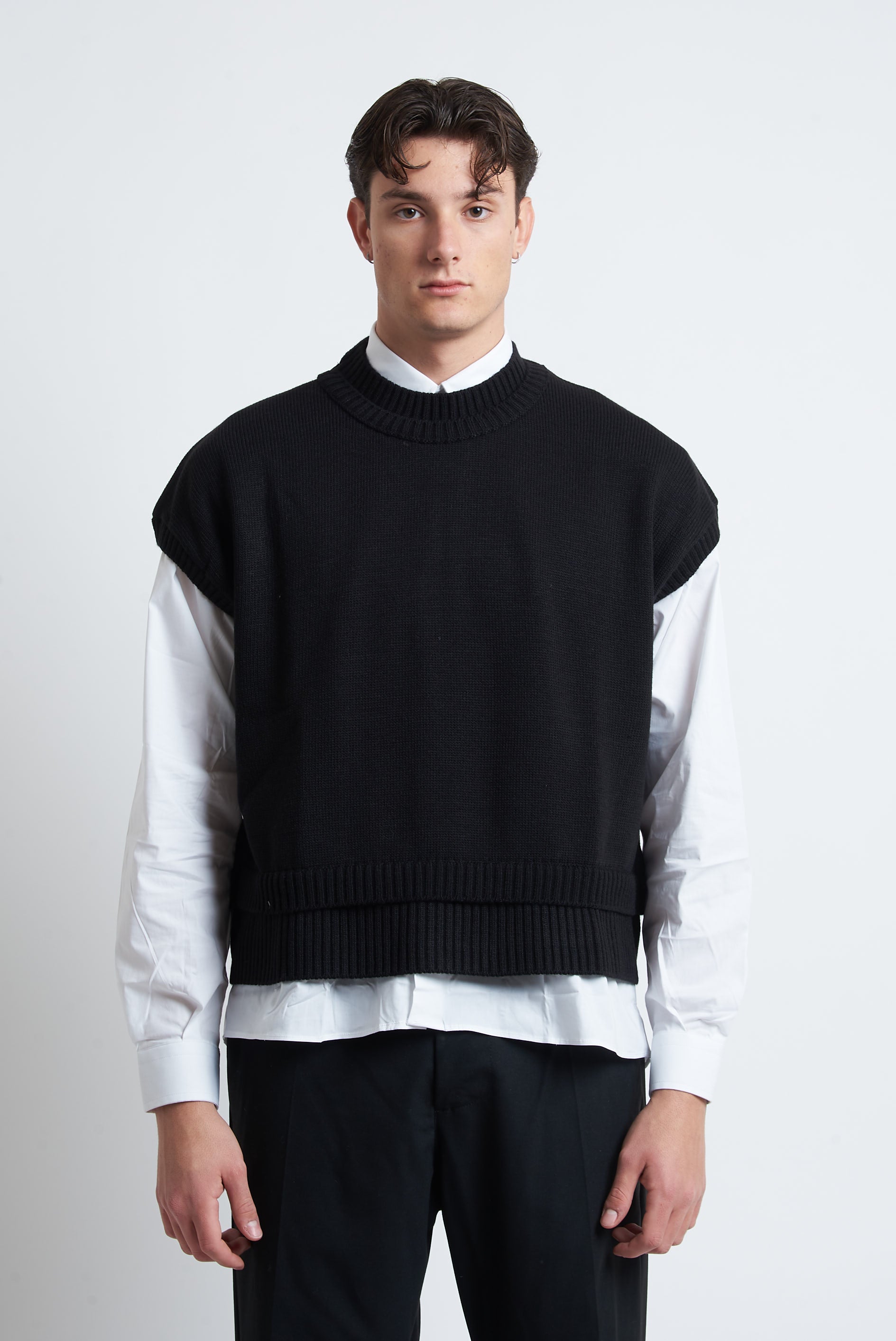 Gilet in lana cropped