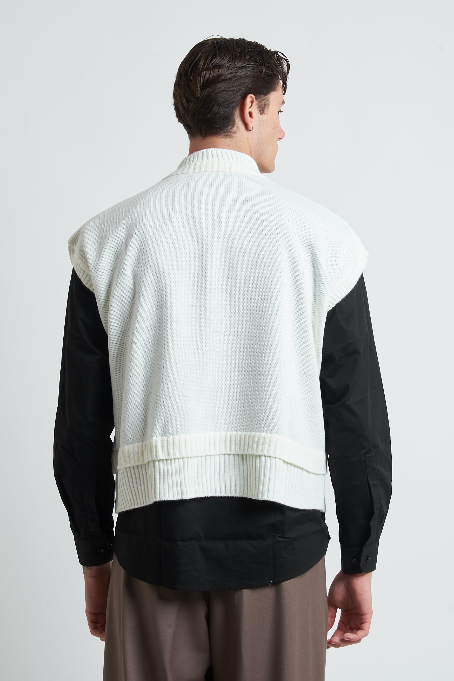 Gilet in lana cropped