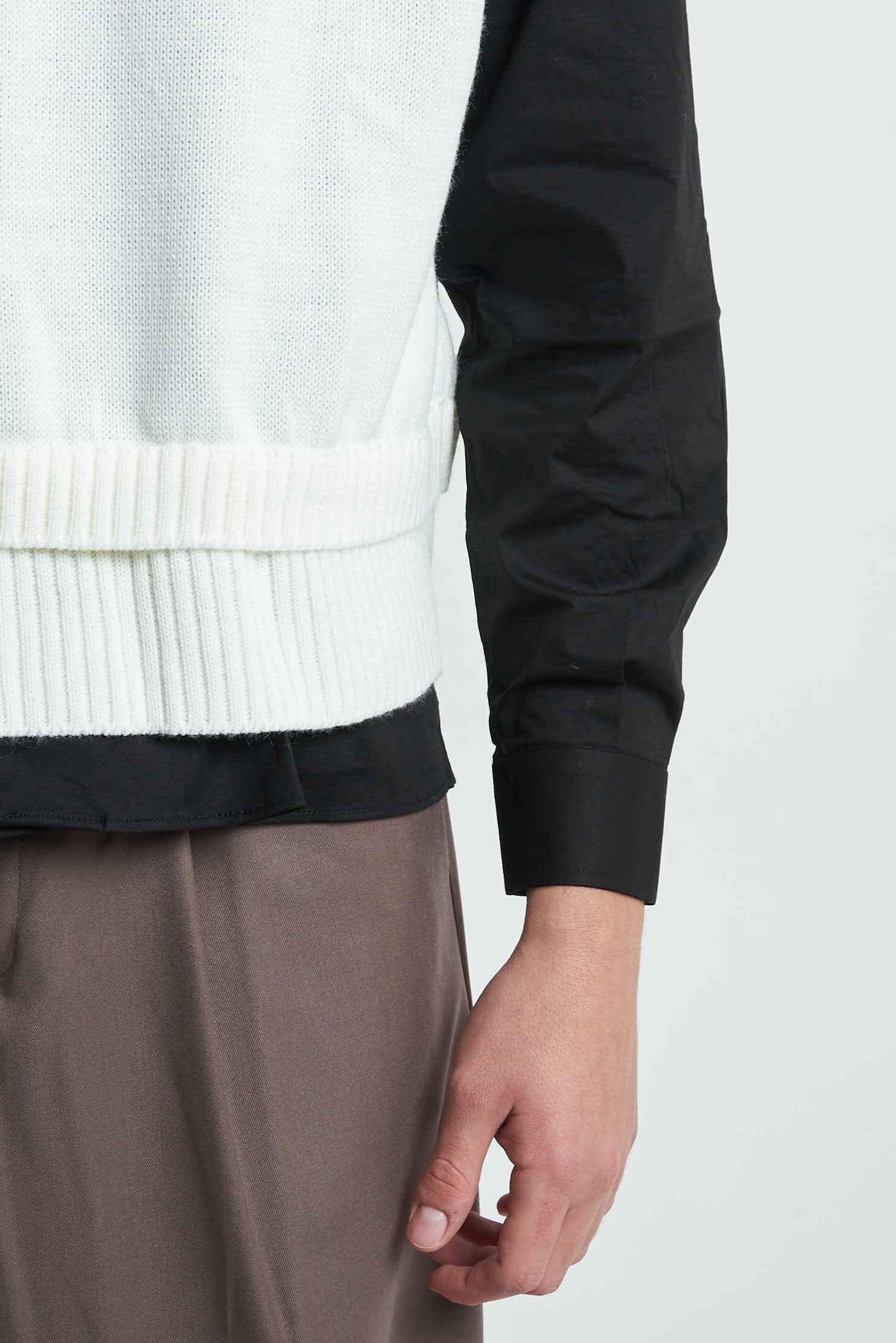 Gilet in lana cropped