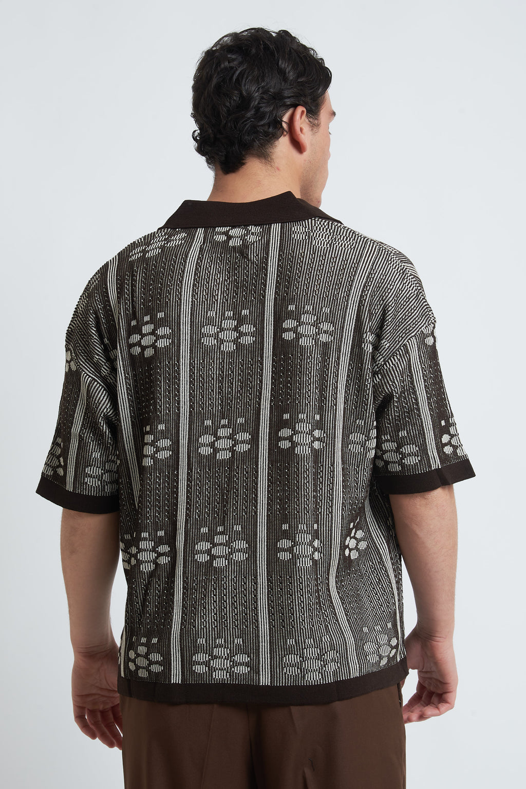 Cardigan traforato fantasia