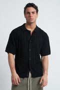 Cardigan traforato unito