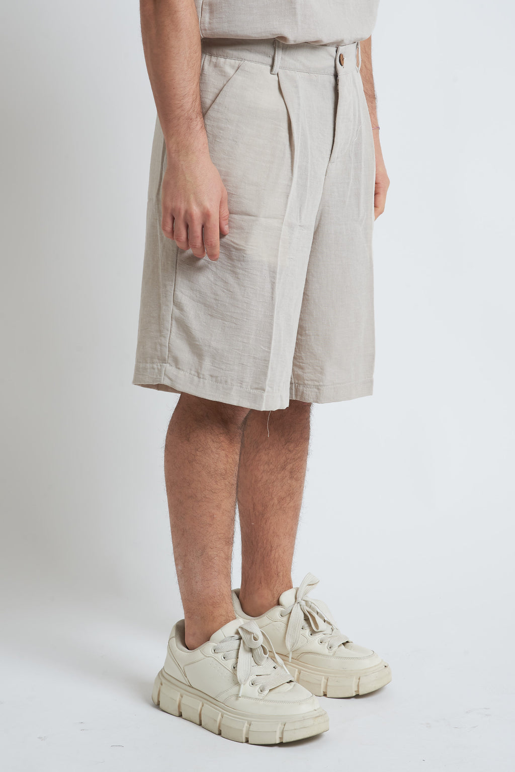 Bermuda pence effetto lino