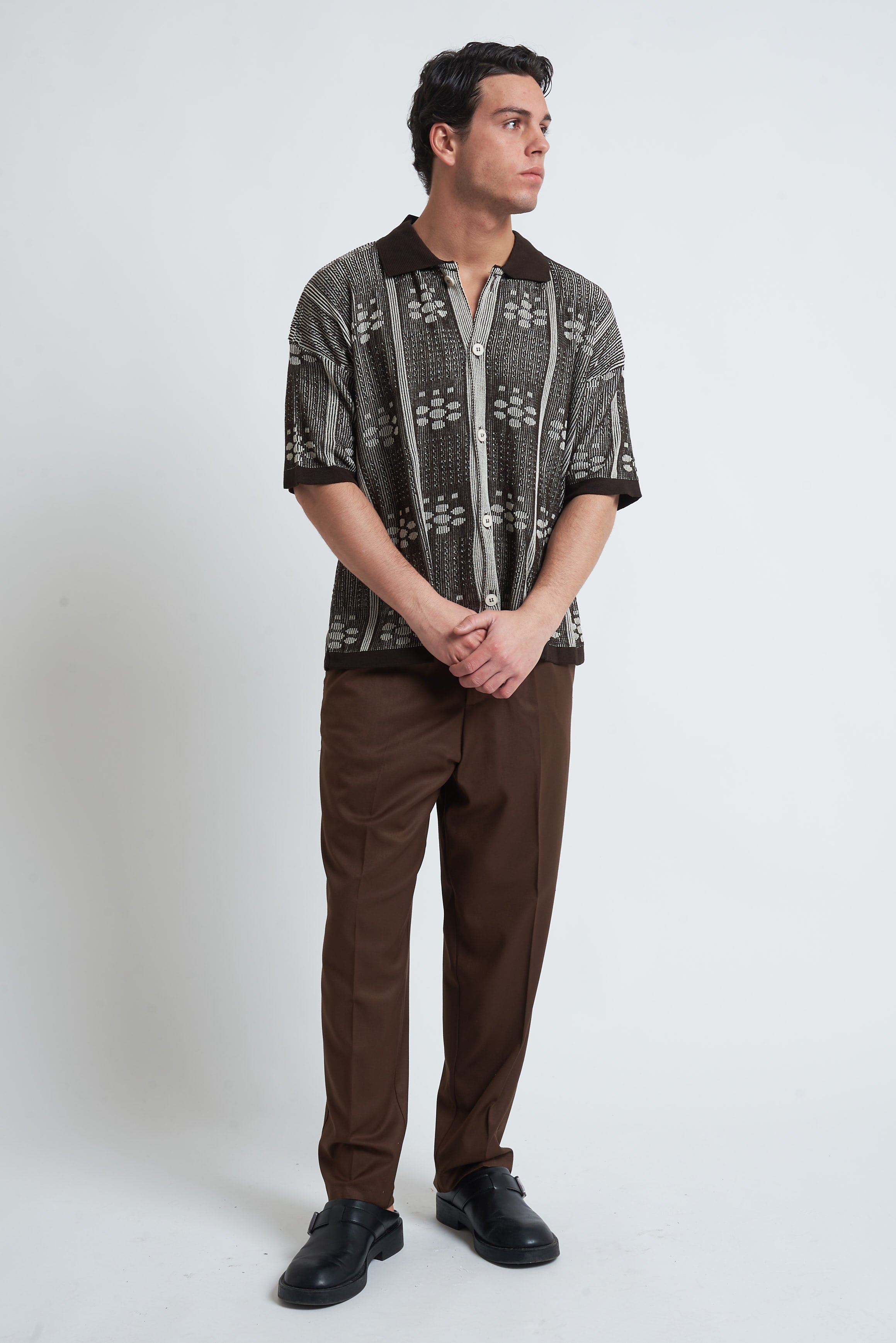 Cardigan traforato fantasia