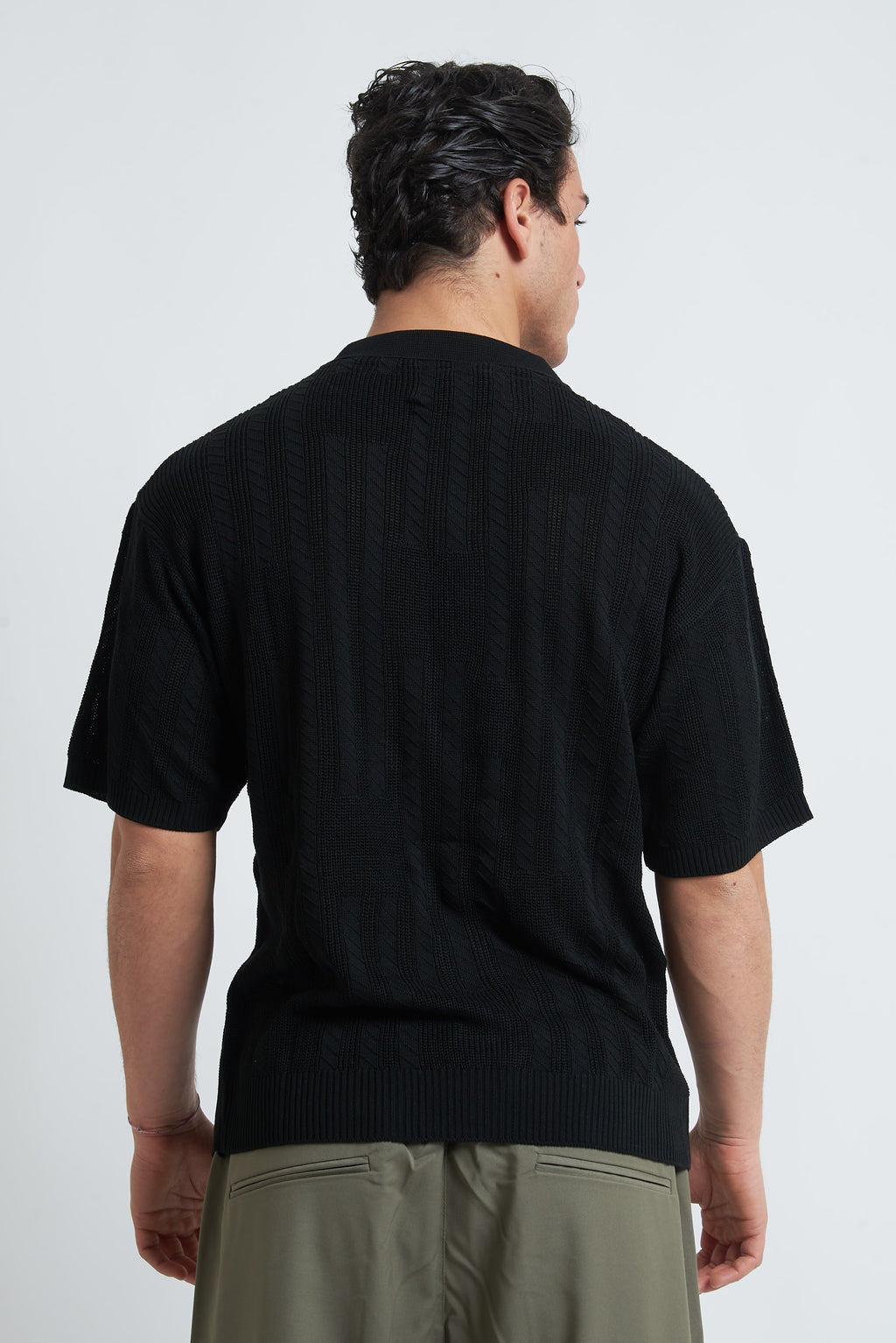 Cardigan traforato unito