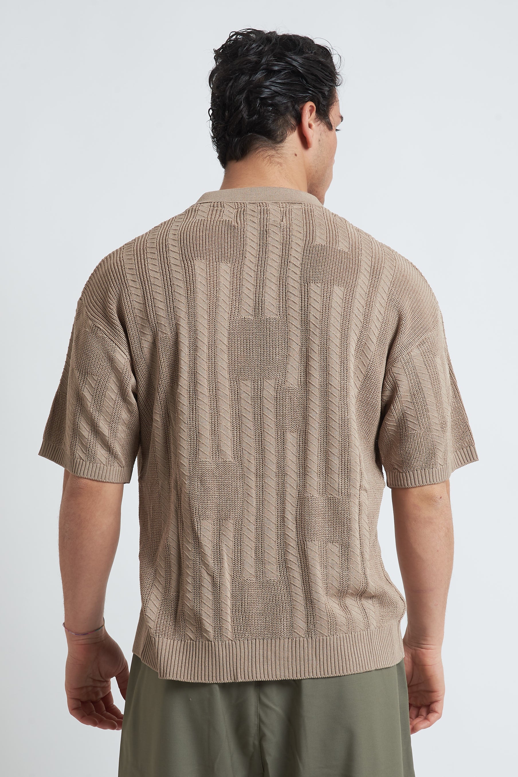 Cardigan traforato unito