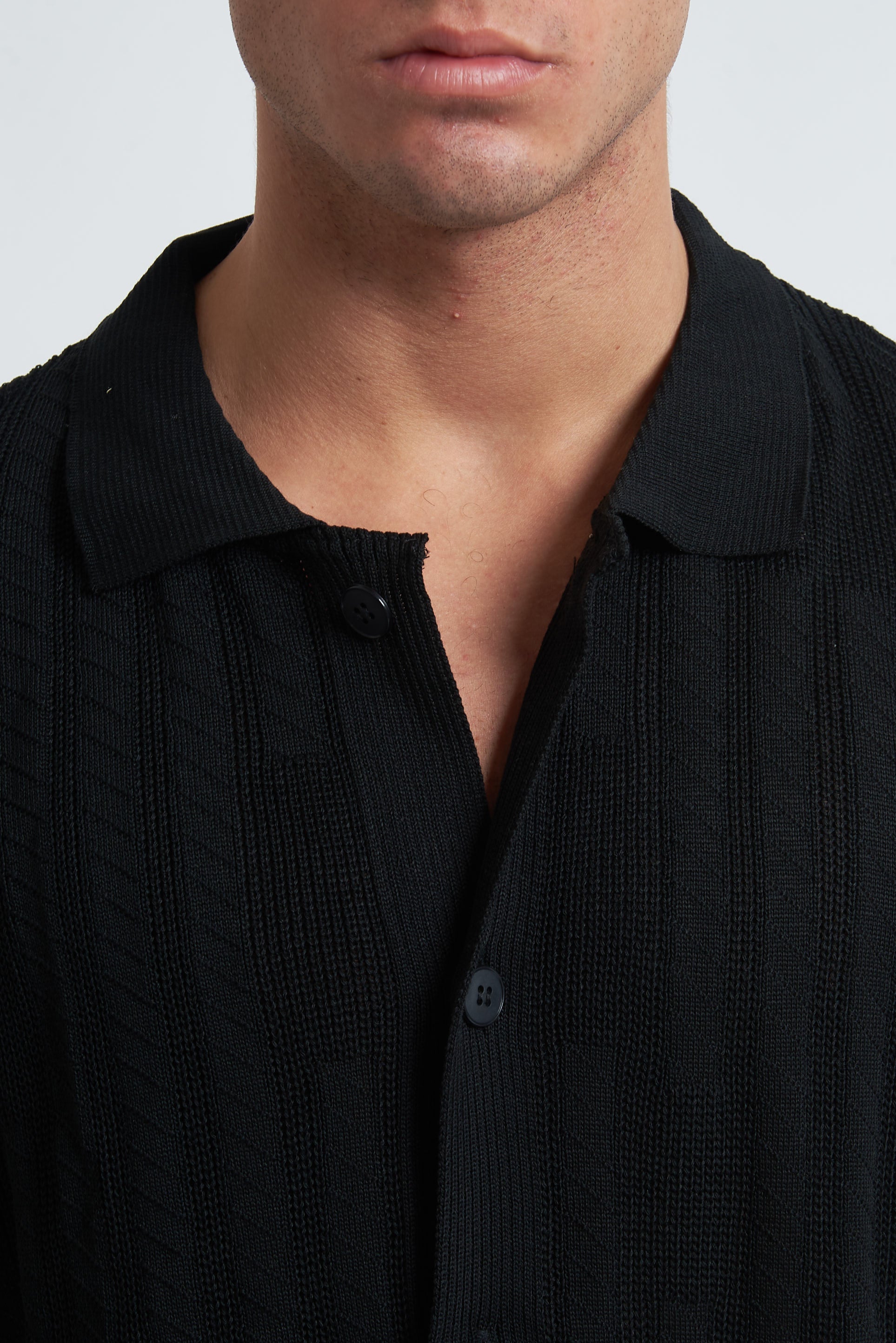 Cardigan traforato unito