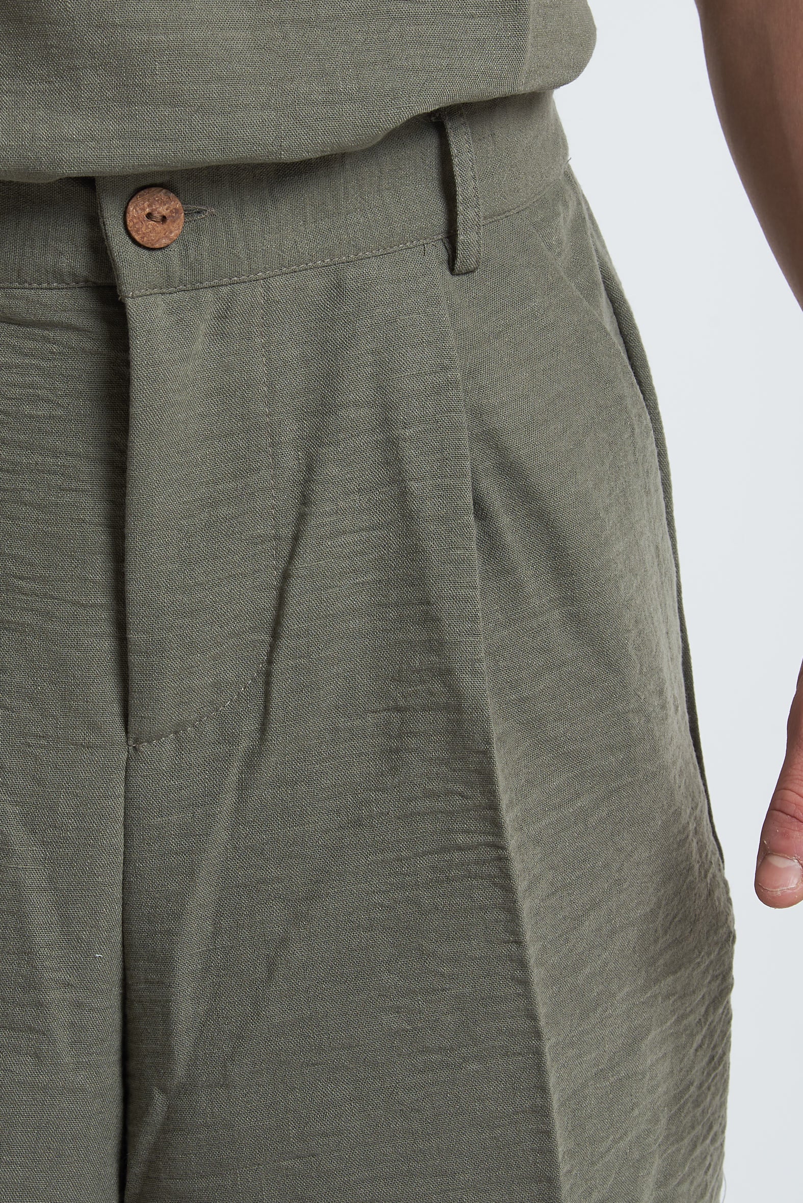 Bermuda pence effetto lino