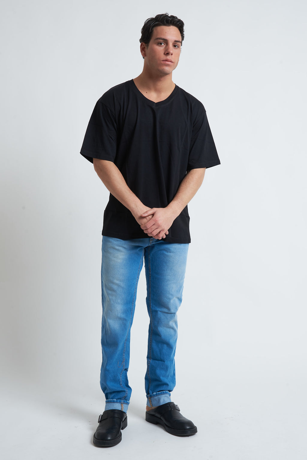 T shirt oversize scollo a V