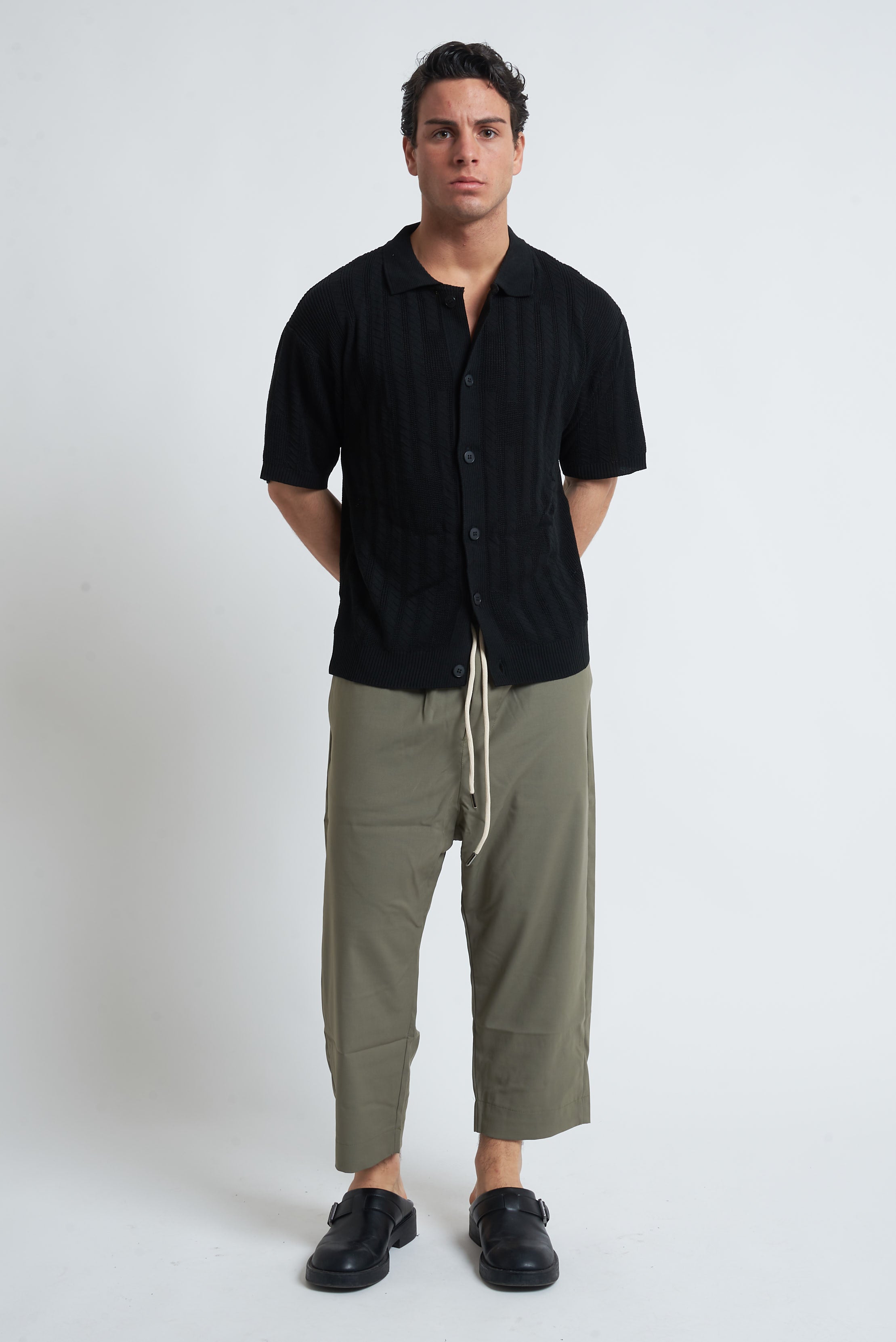 Cardigan traforato unito