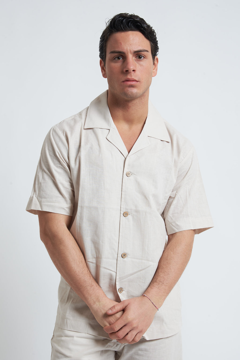 Camicia misto lino unito