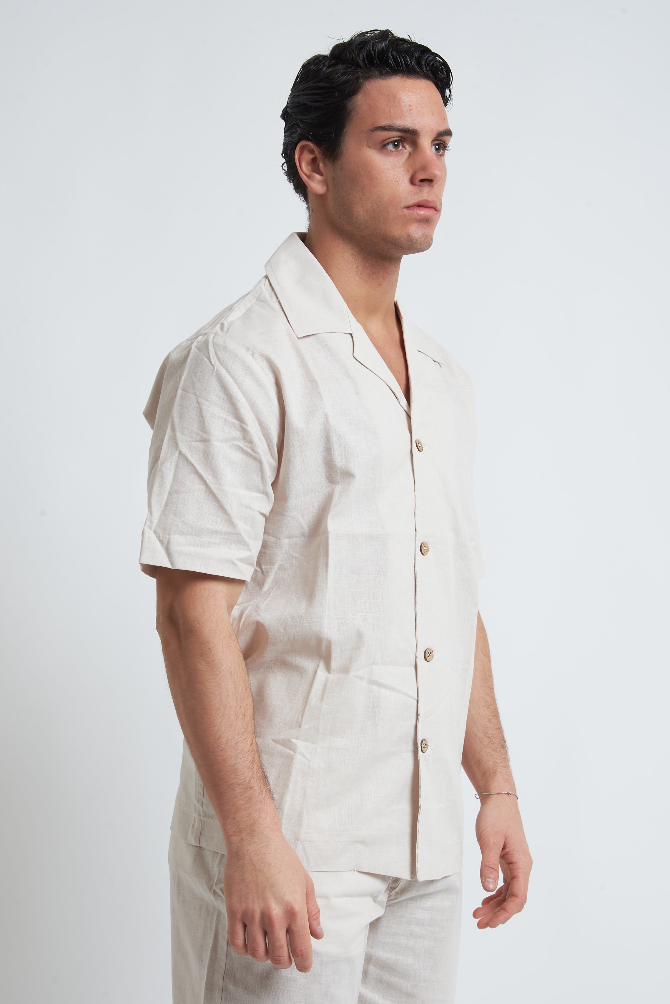 Camicia misto lino unito